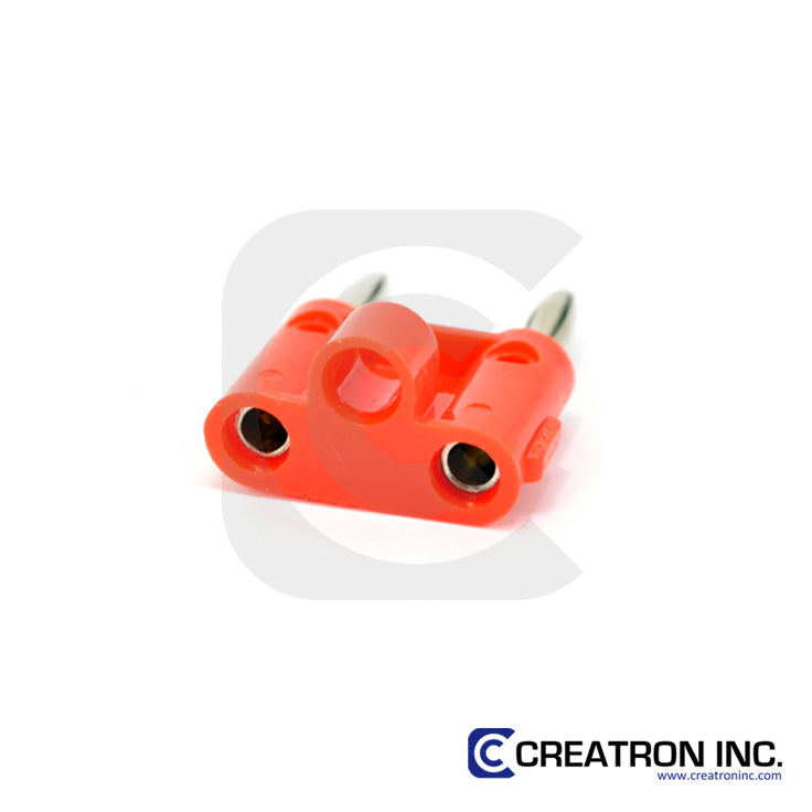 Dual Row Stackable Banana Plug (Red)