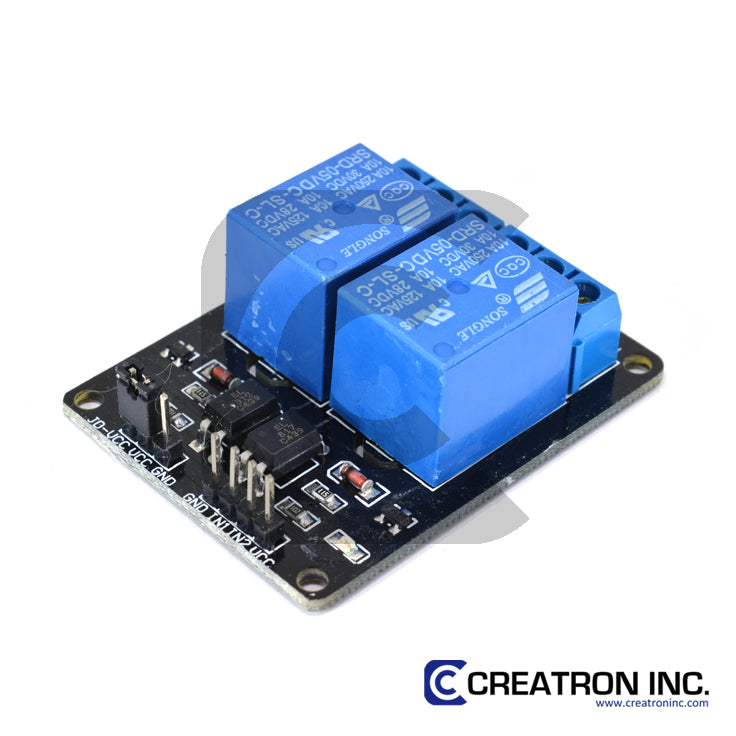 2 Channel 5V 10A DC Relay Module